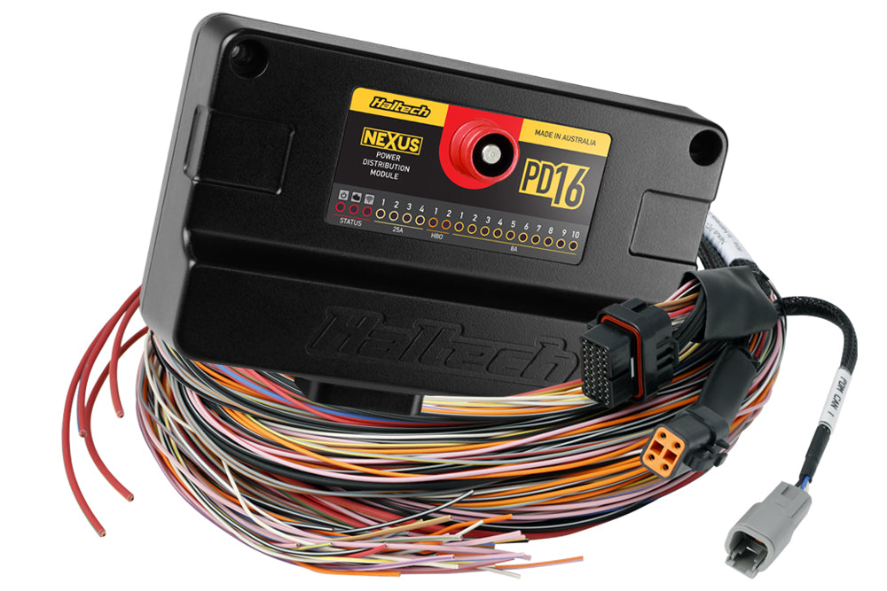 Haltech PD16 PDM + Flying Lead Harness - 5m