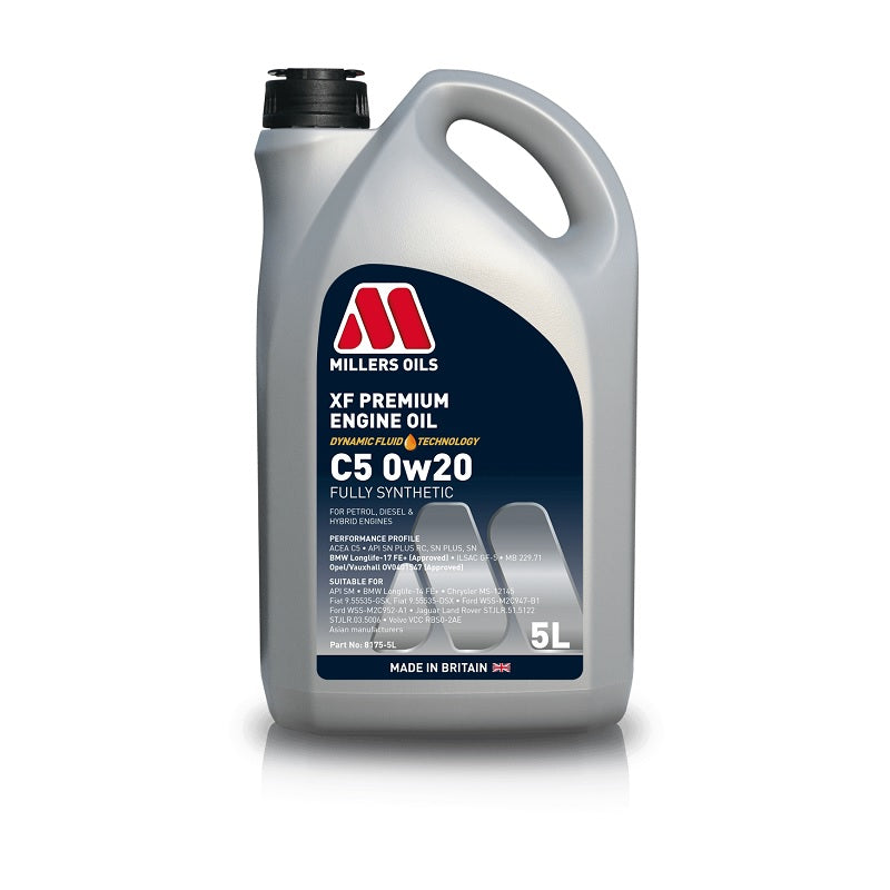 Millers XF Premium C5 0w20 Fully Synthetic - 5 Litres