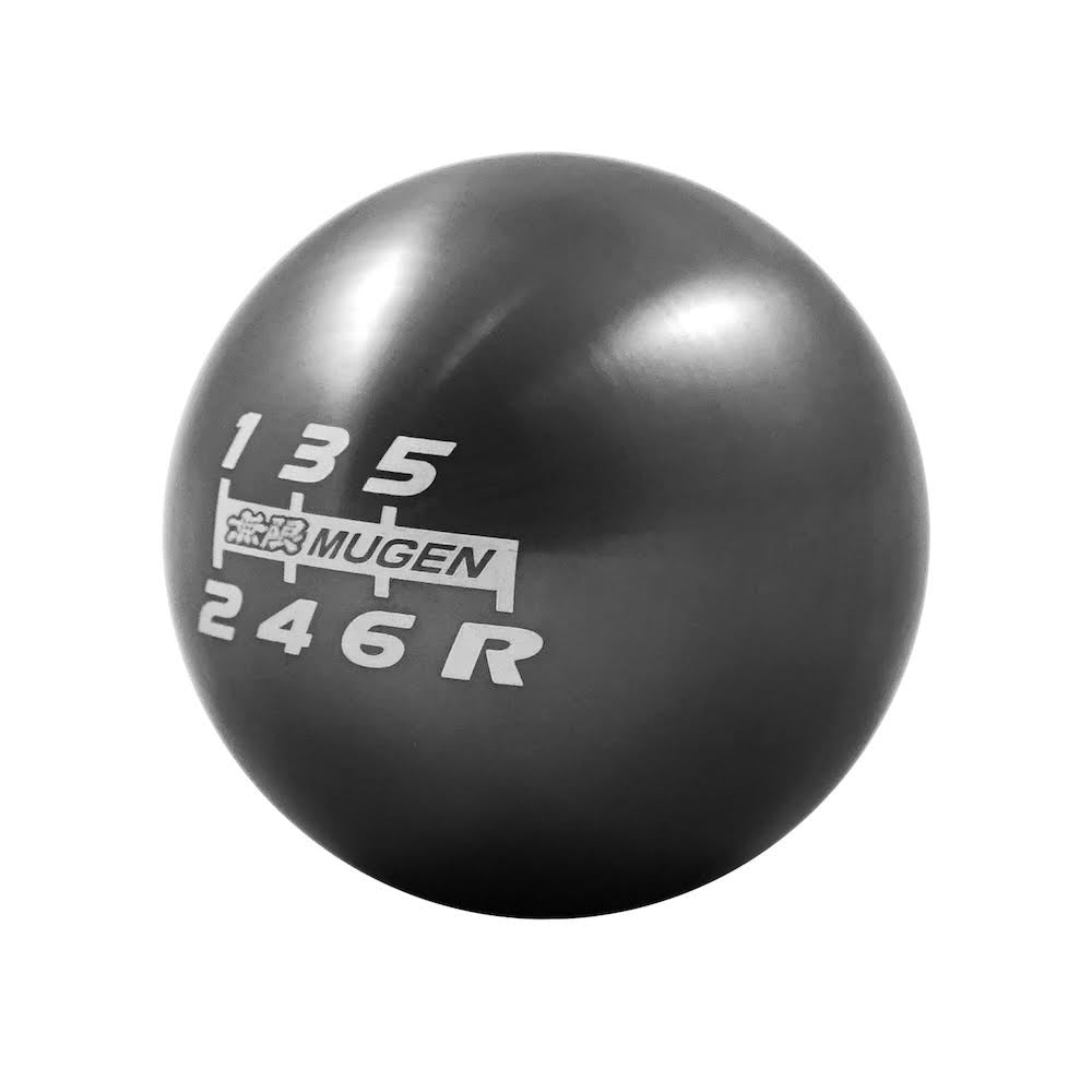 Pomo de cambio mecanizado en aluminio Mugen - Plateado