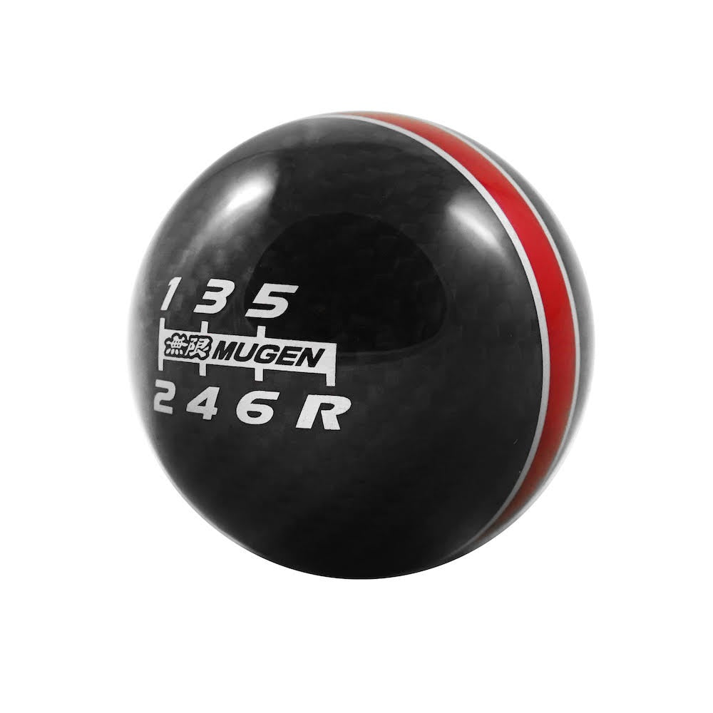 Mugen Carbon Shift Knob - Red