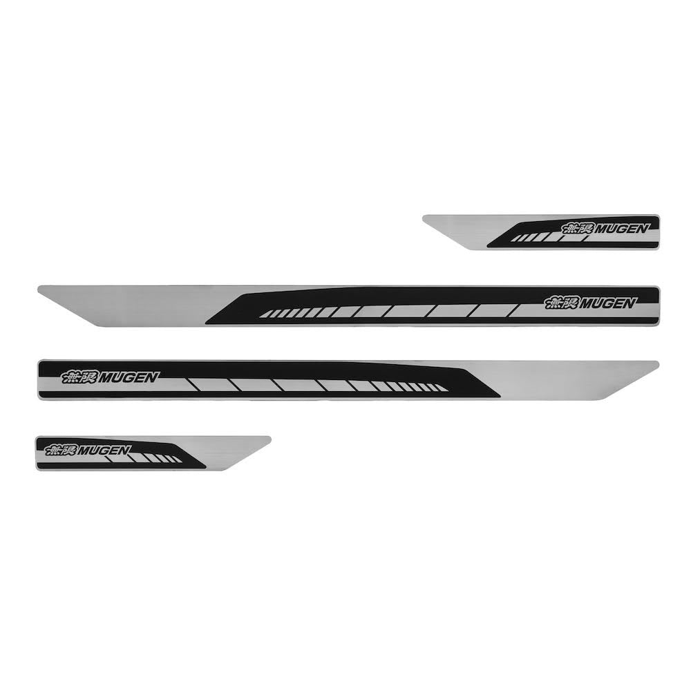 Placa protectora para umbral de puerta Mugen - Civic FK7, FK8 - Color negro