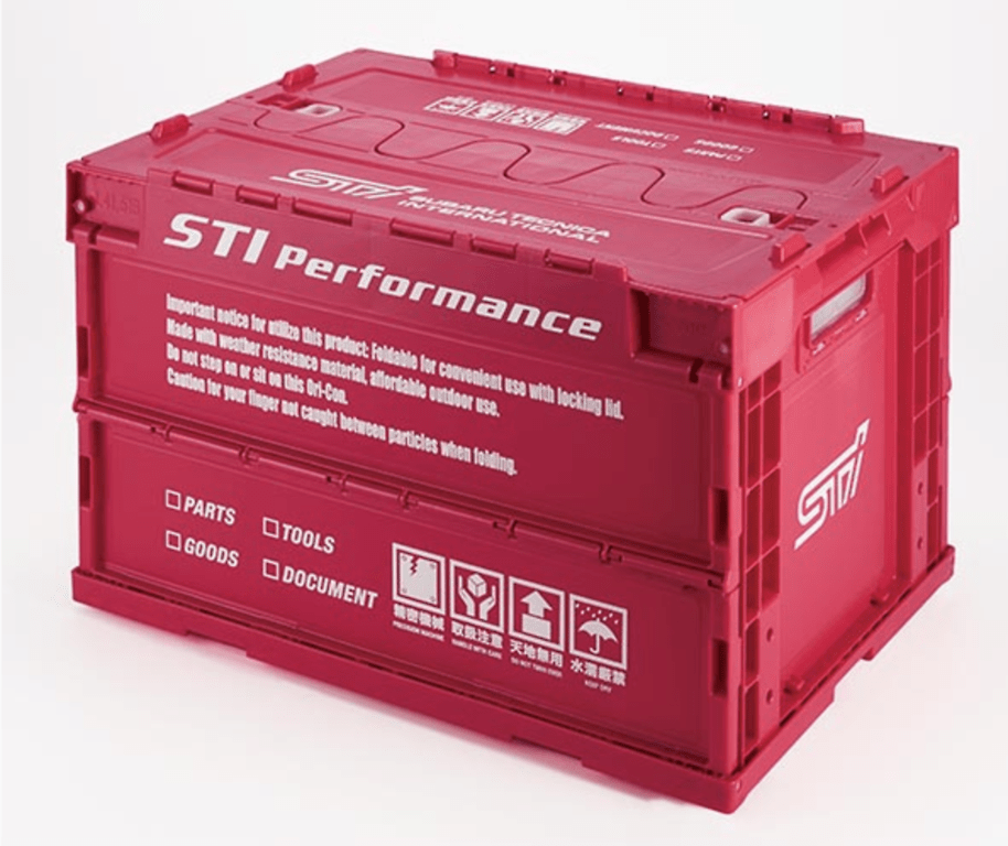 Subaru STI Performance Storage Container - Red