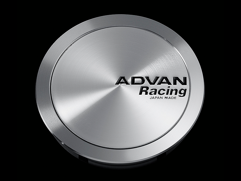 Advan Alloy Wheel Centre Cap, ϕ73, Full Flat Type for 114.3 / 120 PCD - Platinum Silver