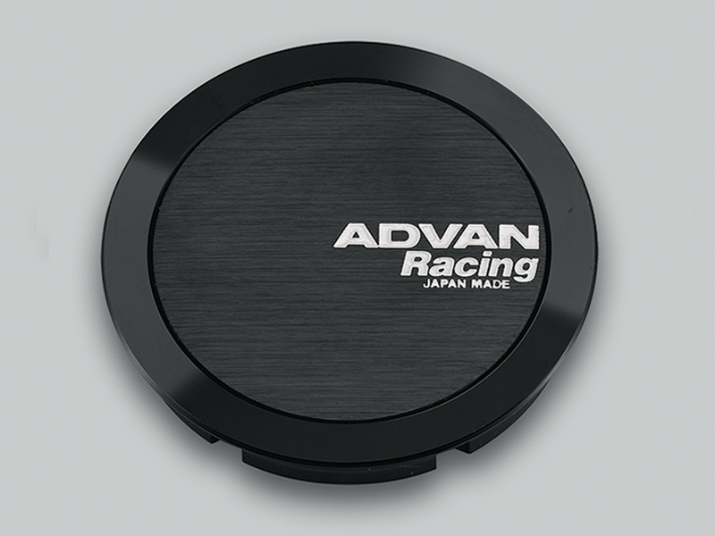 Advan Alloy Wheel Centre Cap, ϕ73, Full Flat Type for 114.3 / 120 PCD - Black