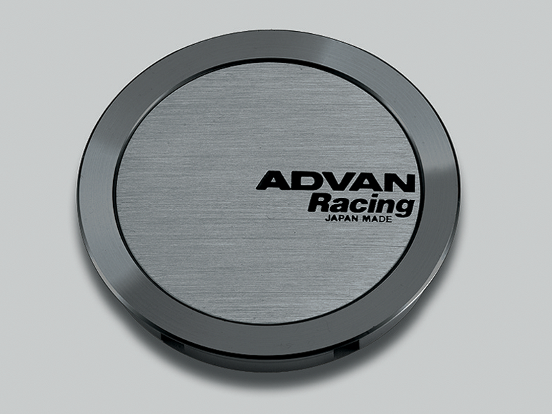 Advan Alloy Wheel Centre Cap, ϕ73, Full Flat Type for 114.3 / 120 PCD - Hyper Black