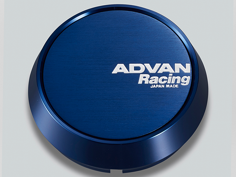 Advan Alloy Wheel Centre Cap, ϕ73, Middle Type for 114.3 / 120 PCD - Blue Alumite