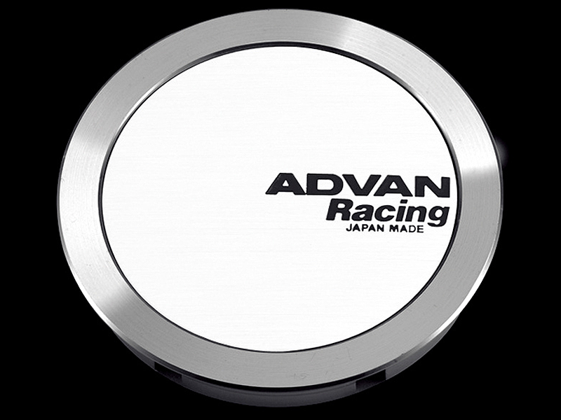 Advan Alloy Wheel Centre Cap, ϕ73, Full Flat Type for 114.3 / 120 PCD - White