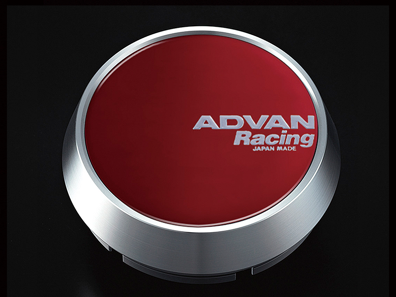 Advan Alloy Wheel Centre Cap, ϕ73, Middle Type for 114.3 / 120 PCD - Candy Red