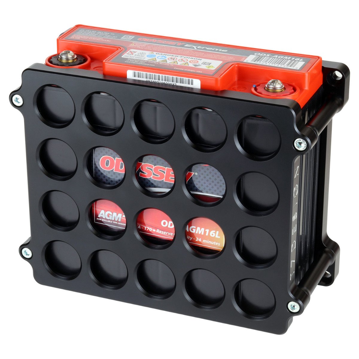 T7Design Odyssey PC680 Billet Battery Tray - Black