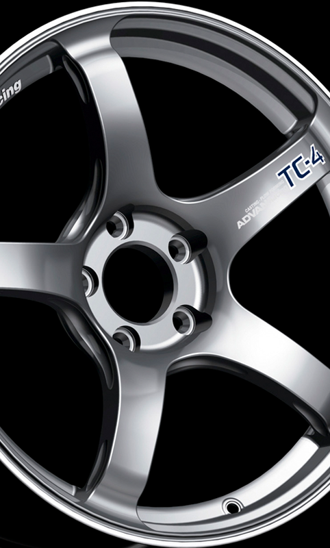 Advan TC4 SE Alloy Wheel - 18x9.5 ET45 5x100 Racing Indigo Blue and Diamond Cut