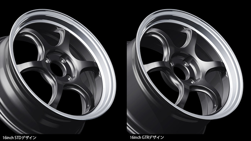 Advan RG-D2 Alloy Wheel - 16x7 ET38 5x100 Machining and Black Gun Metallic