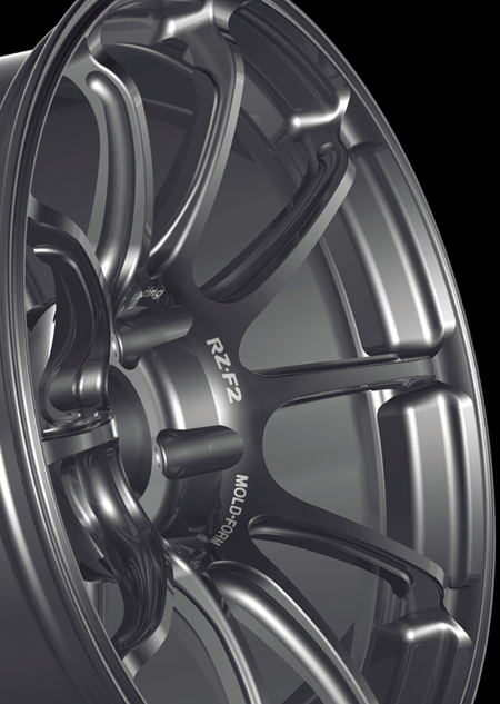 Advan RZ-F2 Alloy Wheel - 18x10 ET25 5x114.3 Racing Hyper Black