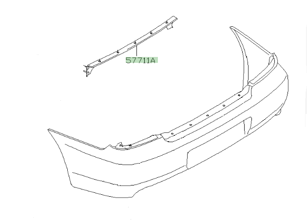 Subaru Rear Bumper Mounting Bracket - Impreza GDB (01-07)