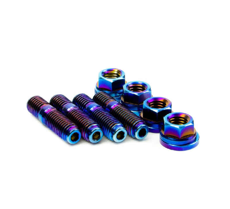 SpeedFactory Racing Titanium Turbo to Manifold Stud Kit Burnt 4pc