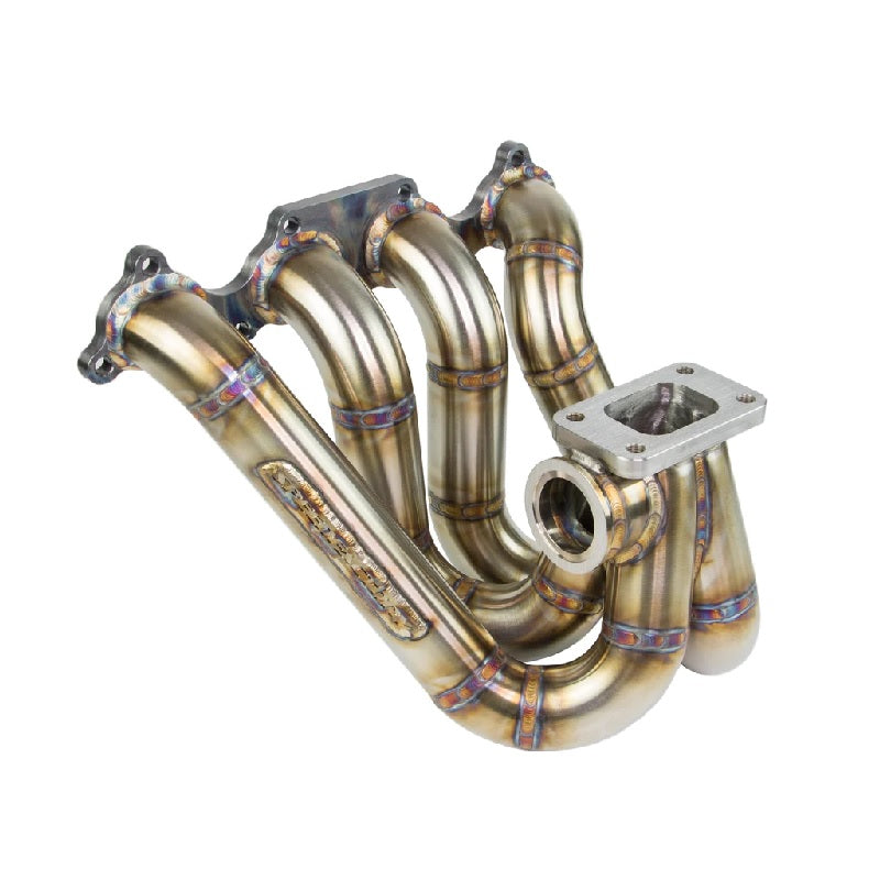 SpeedFactory Racing Stainless Steel Turbo Manifold Top Mount Style B-Series T4 Open Flange W Single 60Mm V-Band Wg