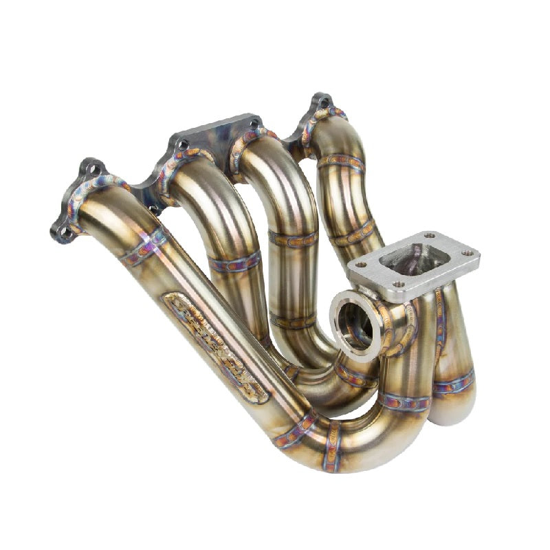 SpeedFactory Racing Stainless Steel Turbo Manifold Top Mount Style B-Series T4 Divided Flange W Twin 44-46Mm Wg