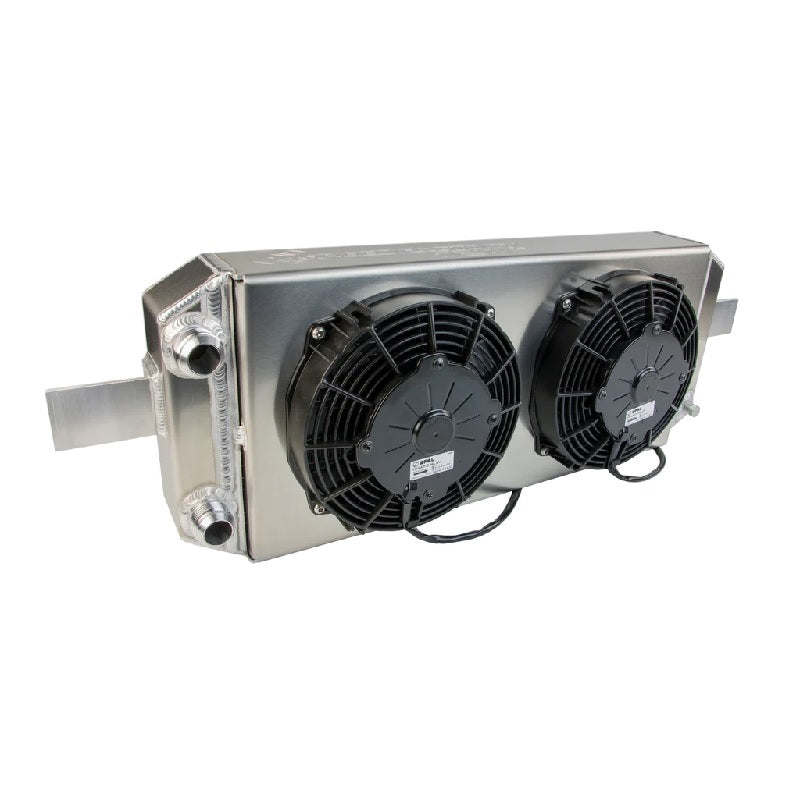 SpeedFactory Racing Tucked Radiator B-Series W/ -16An - Radiator With Shroud/Fan Kit