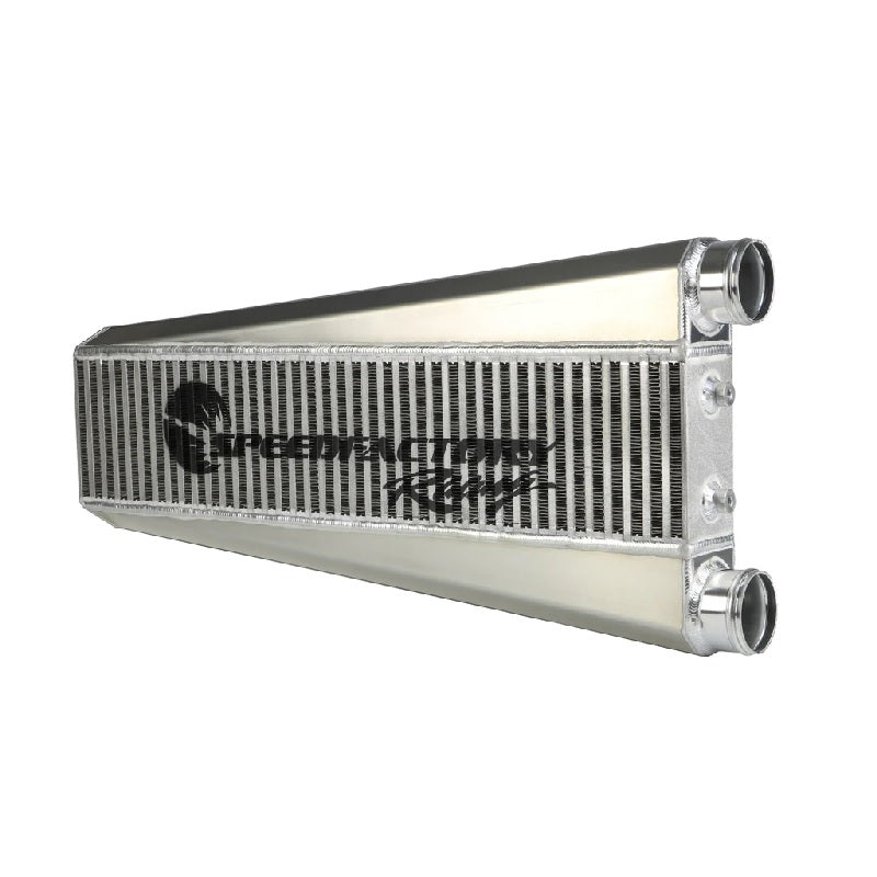 SpeedFactory Racing Vertical Flow Intercooler 27x6x3 Inlet Outlet 2.5" 800bhp