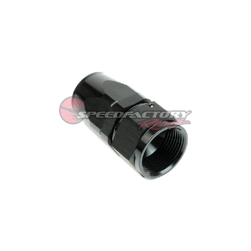 SpeedFactory Racing -10 AN Black Anodized Hose End Fitting Straight