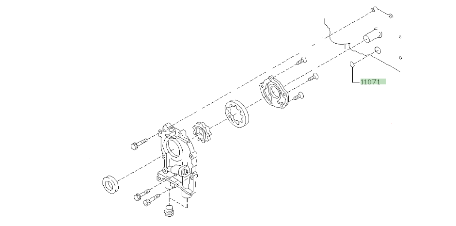 Subaru Engine Block Oil Seal - Impreza Forester Legacy EJ20 EJ25