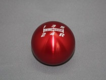 Mugen Aluminium Machined Shift Knob, 5 Speed - Red