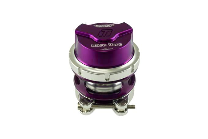 Válvula de descarga Turbosmart Raceport Gen V con brida hembra, color violeta