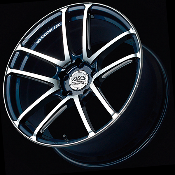 Advan F50 Alloy Wheel - 19x8 ET45 5x120 Platinum Blue
