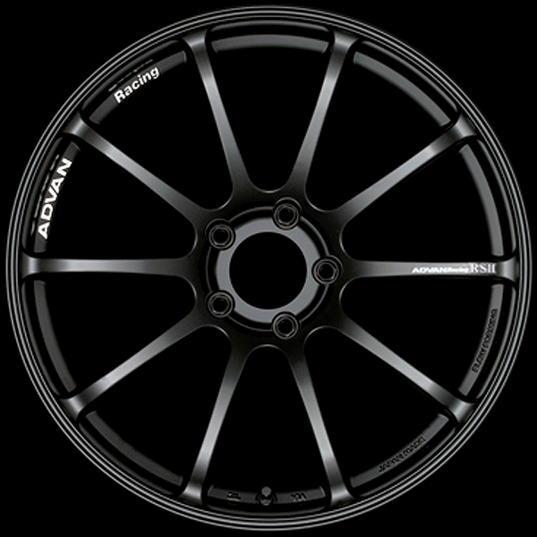 Advan RSII Alloy Wheel - 17x8 ET50 5x112 Semi Gloss Black