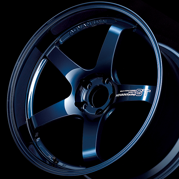 Advan GT Premium Alloy Wheel - 20x10.5 ET24 5x114.3 Racing Titanium Blue