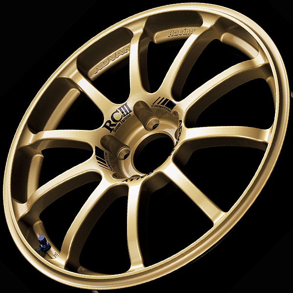 Advan RCIII Alloy Wheel - 17x7 ET43 4x100 Gold