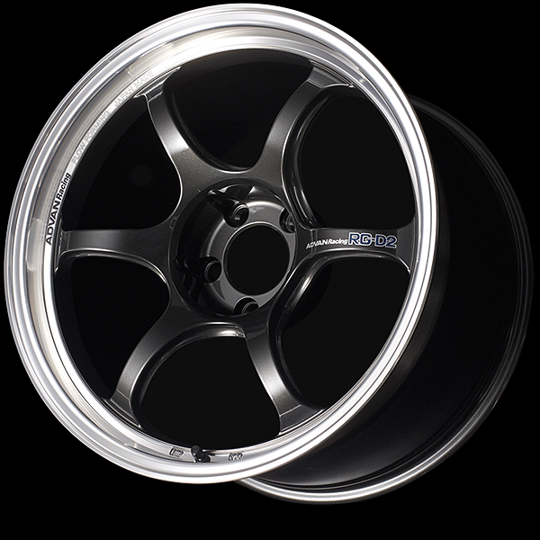 Advan RG-D2 Alloy Wheel - 18x8.5 ET50 5x114.3 Machining and Black Gun Metallic