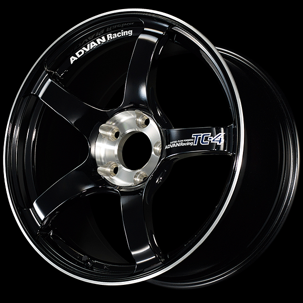 Advan TC4 SE Alloy Wheel - 18x9.5 ET45 5x114.3 Racing Gloss Black and Diamond Cut