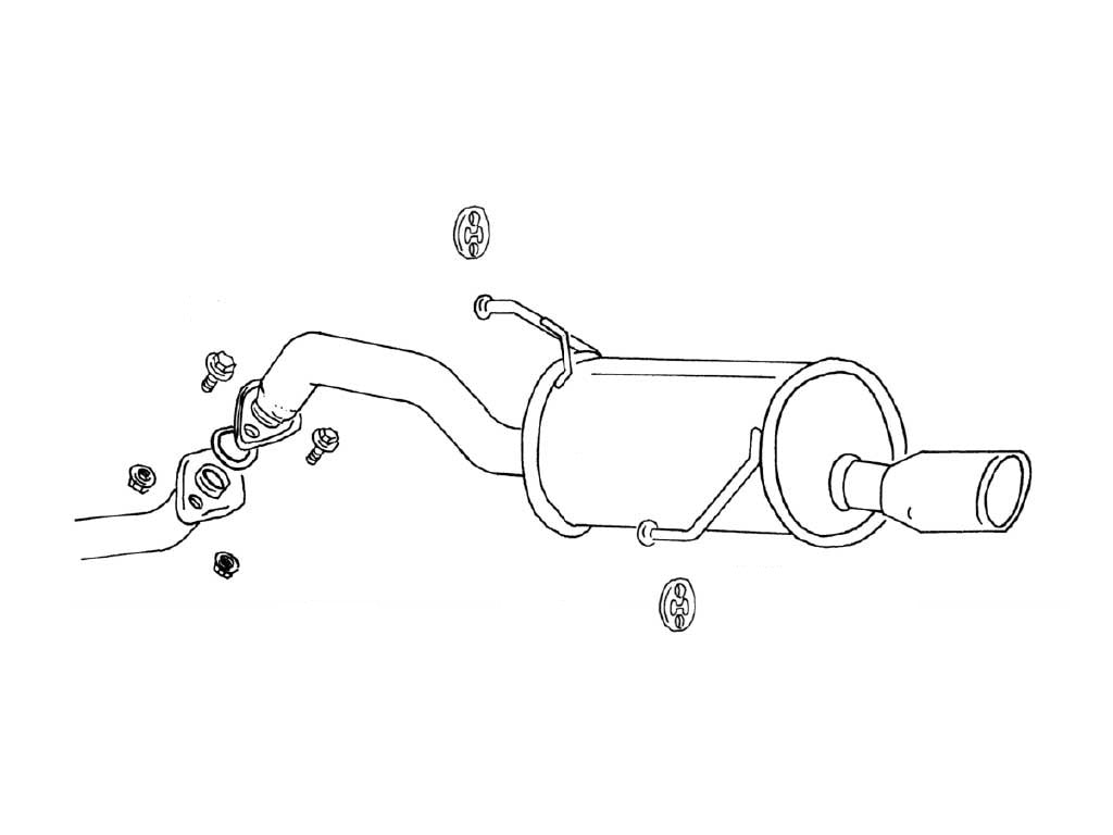 Fujitsubo Wagolis Exhaust - Nissan Micra AK12/BK12