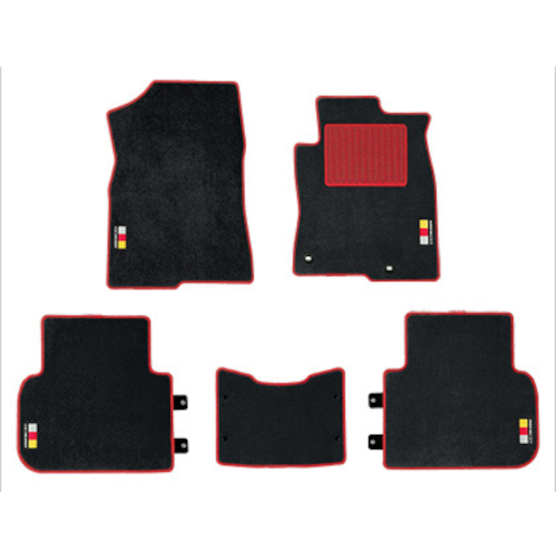 Mugen Sports Floor Mat Set, Black and Red - Civic Type R FL5 (RHD)