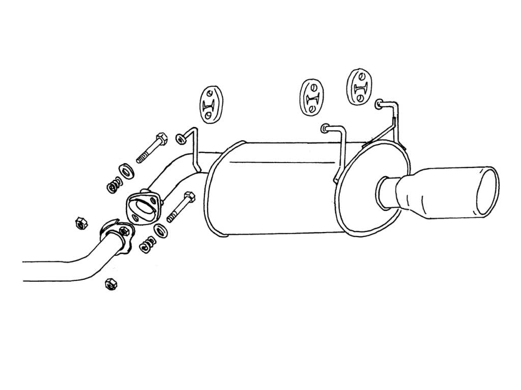 Fujitsubo Wagolis Exhaust - Honda Orthia 2WD/4Wd EL2/3