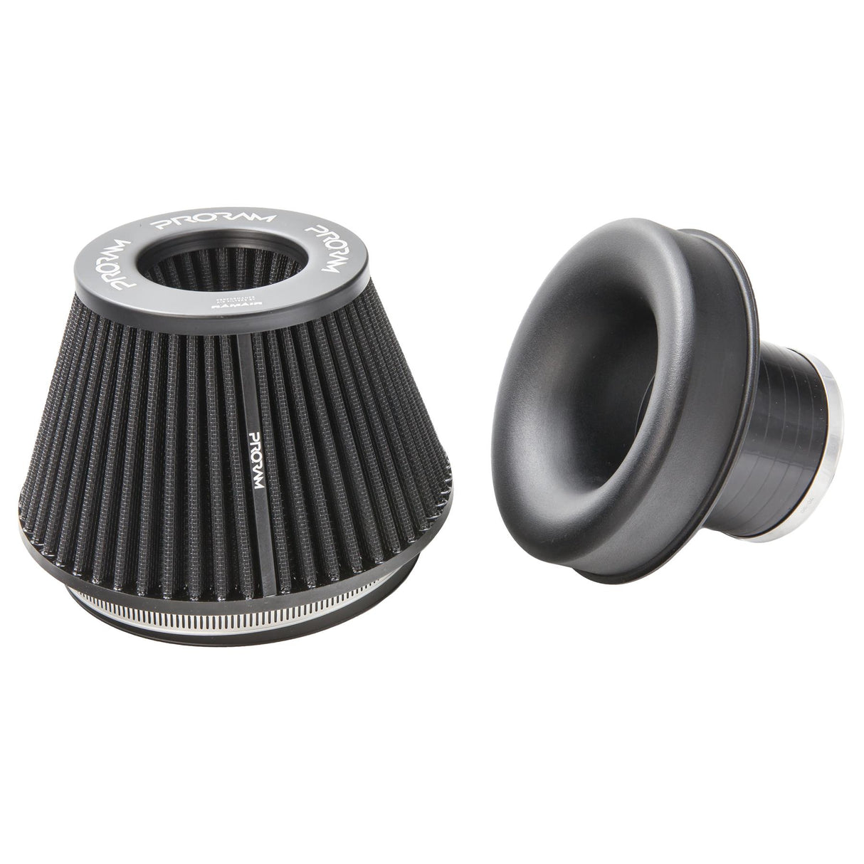 Ramair Ramair Pleated 90mm (3.5inch) ID Neck Medium Cone Air Filter with Velocity Stack and Coupling