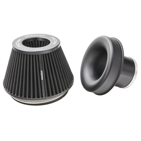 Ramair Ramair Pleated 90mm (3.5inch) ID Neck Medium Cone Air Filter with Velocity Stack and Coupling