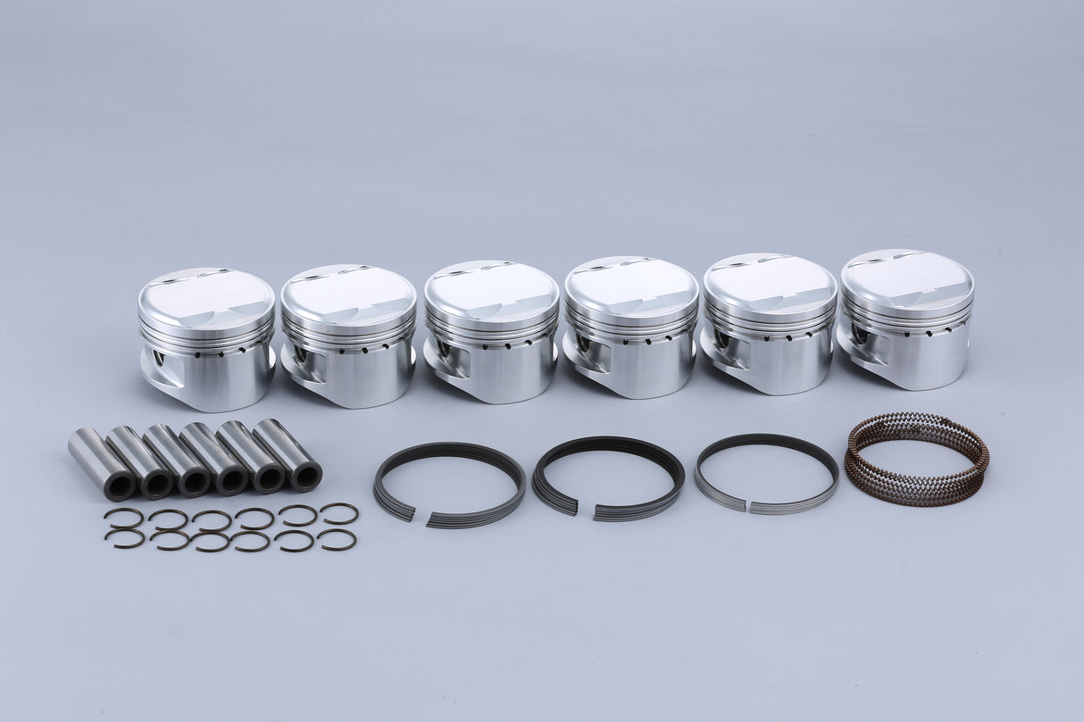 Tomei Forged Piston Kit - Nissan RB26DETT, 87.0mm bore, Valve Recessed