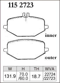 Dixcel M Type Brake Pads - Rear - Mercedes GLE450 4MATIC Sports