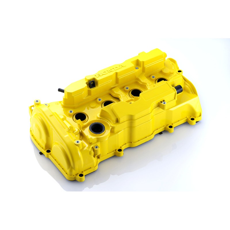 Spoon Sports イエロー・ヘッド・カバー Spoon Sports Rocker Cover, Yellow - Civic Type R FK8, FL5