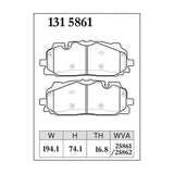 Dixcel Z Type Brake Pads - Front - Audi Q7 Audi RS3