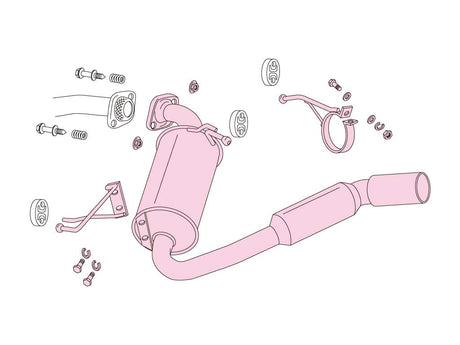 Fujitsubo Power Getter Exhaust - Toyota Celica Ss-Ii ZZT231