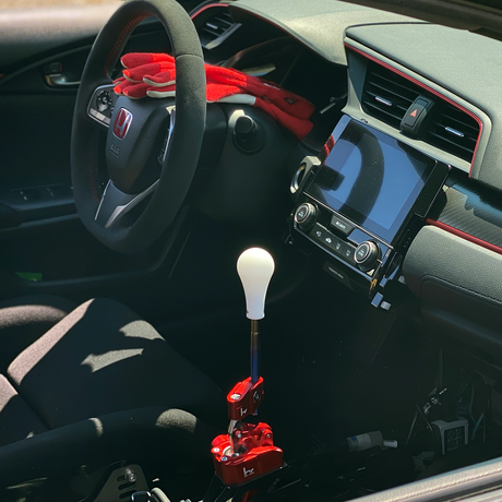 Hybrid Racing 130R Delrin Shift Knob White M10x1.25