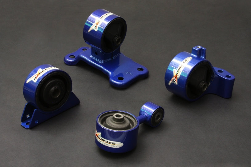 Hardrace Hardened Engine Mounts, 4pc Set - Evo 7-9 USDM 5MT 03-08
