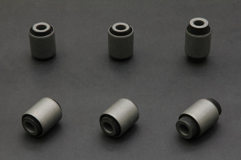 Hardrace Hardened Rubber Rear Toe Camber And Traction Link Bushes, 6pc Set - 200SX S14, Silvia S15