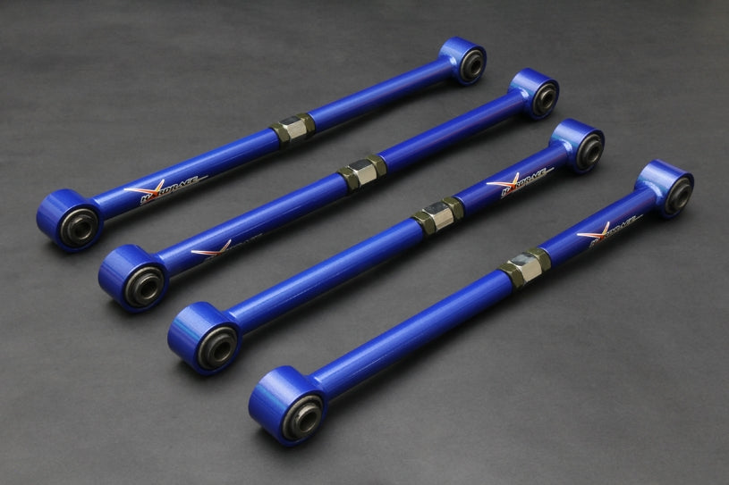 Hardrace Adjustable Rear Tie Rod, Hardened Rubber Bushes, 4pc Set - Primera P10