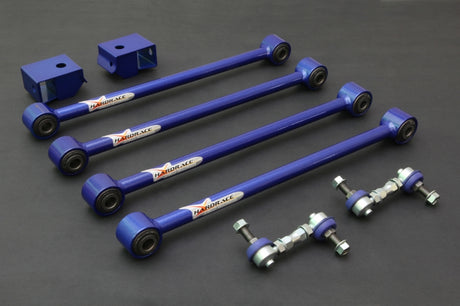 Hardrace Adjustable Rear Lateral Arms And Drop Links, Hardened Rubber Bushes, 8pc Set - Impreza GC