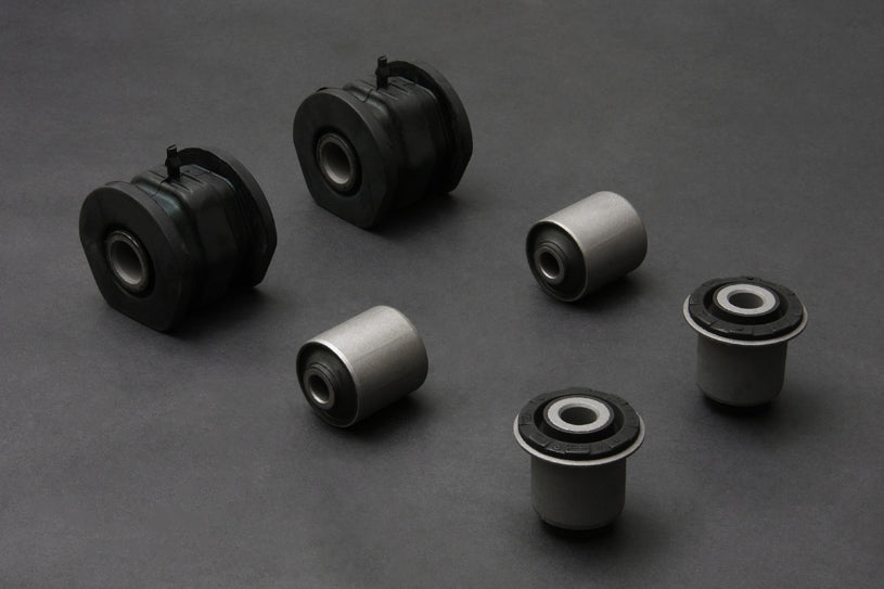 Hardrace Hardened Rubber Front Lower Arm Bushes, 6pc Set - Civic EK USDM