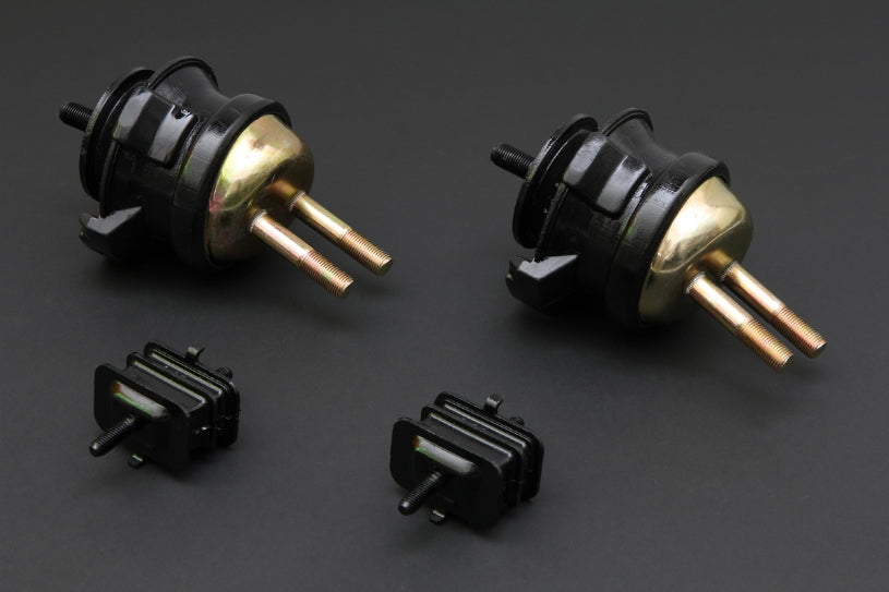Hardrace Hardened Rubber Engine And Transmission Mount, 4pc Set - S2000 AP1 / AP2