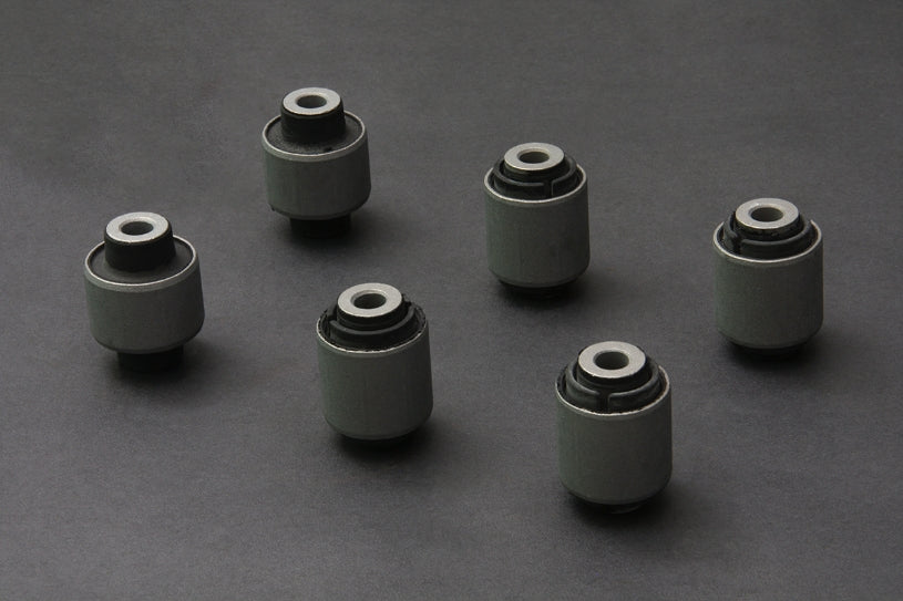 Hardrace Rear Lower Arm Bushes Hardened Rubber, 6pc Set - DC2